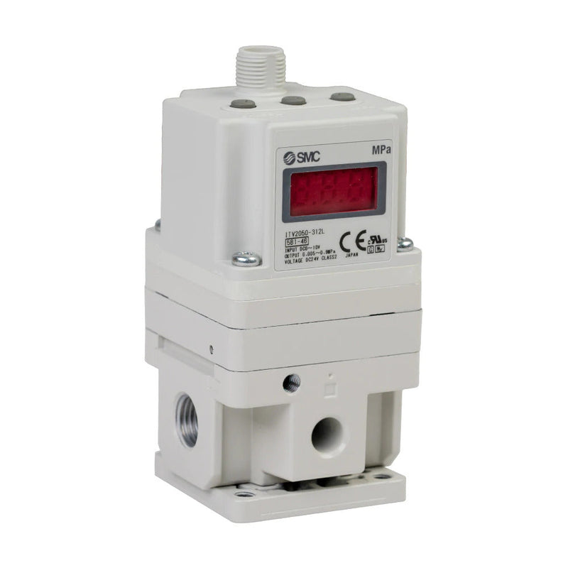 Pneumatic Air Regulator | ITV2050-312L | Set Pressure Range 0.005-0.9 MPa | Port Size 1/4 inches | SMC